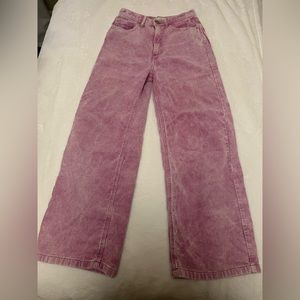 super cute purple wide leg corduroy urban outfitters pants!